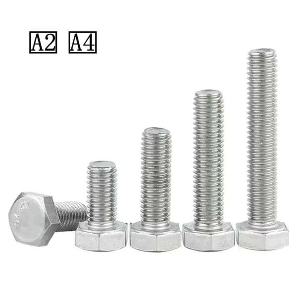 A2 A4 Stainless Steel Hexagon Bolts