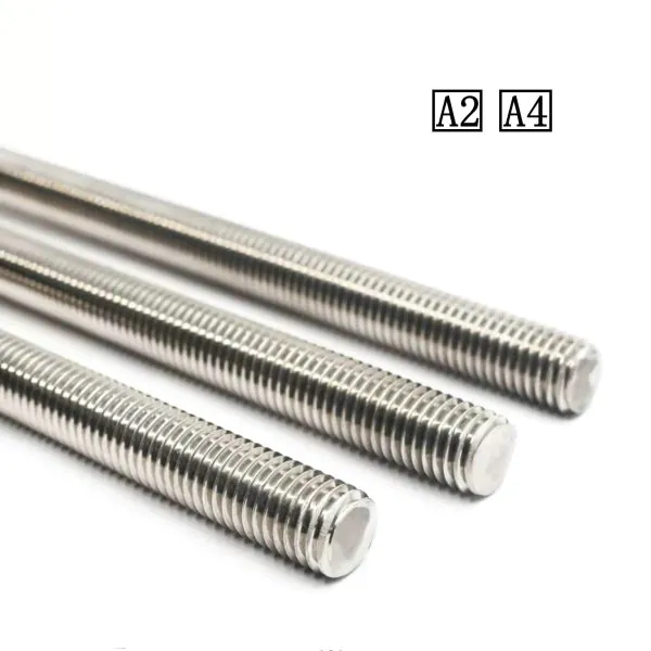 A2 A4 Stainless Steel Threaded Rods